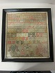 Sampler, embroider from 1886 in the original frame
Measure of the sampler itself: 39cm x 35,5cm
Measure incl. the frame: 46,5cm x 43cm
We have a large choice of samplers, embroider 
Please contact us for further information