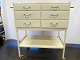 Clinic cupboard
Clinic cupboard is from a dentist or a doctor
The cupboard is with wheels 
Drawers and shelf
H: 93cm, B: 74cm without handles, D: 48cm
Marks from use