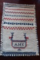 An antique Sampler, handmade red and blue 
embroider 
25cm x 17cm
In a good condition
We have a large choice of samplers, embroider 
Please contact us for further information