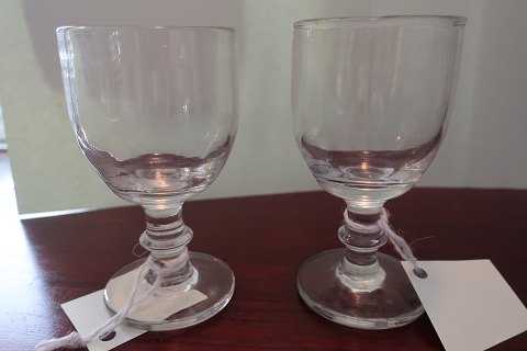 Antikke Tønde-glas 
Uden dekoration
Fra ca 1890
God stand