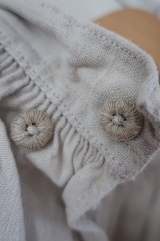 Shift / dress made of good flax
An antique shift with the beautiful emboidery hand made of monogram, gusset in 
the seam under the arms etc.
The antique, Danish linen and fustian is our speciality and we always have a 
large choice of shifts, babydress et