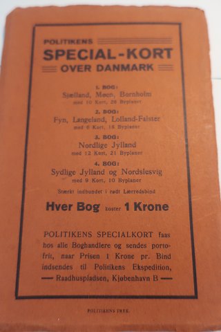 Politikens specialkort over Danmark - København
Gammelt kort