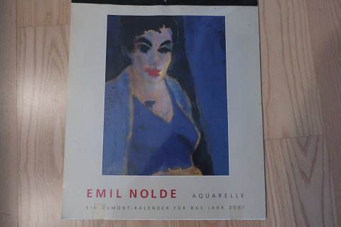 Emil Nolde Kalender
2001
Tekst ist für jede Monat geschrieben 
H: 40cm
B: 34,5cm
In gutem Zustand