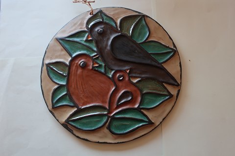 Relief, pottery made by Hildegon, the well known potter from the island Als in Southern Jutland."Hildegon" is the name of the pottery from Hilde (living) and Egon.The pottery from Hildegon is sought after especially from many collectors.