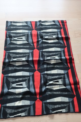 Schöne Plaids/Decken x 2 aus Wolle mit Retromuster aus den 1950/1960