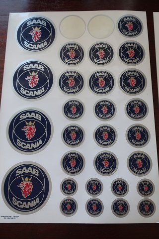 For the Collector:Stickers from SAAB, ScaniaIn a good condition
