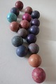 Antique balls
These antikke balls are made of clay and painted with coloured glaze
In the old days it was normal to play with these balls
In a good condition