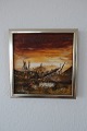 Stig Sander Maleri
Ca.: 24cm x 24cm inkl. ramme
Stig Sander: 1945-2012 Eget galleri på Gl. Kongevej udelukkende med egne 
malerier, - disse malerier er købt i 1980-erne i Stigs eget galleri
Prisen er pr. stk.
Kan sælges samlet eller enkeltvis