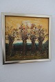 Stig Sander Maleri
Ca.: 24cm x 24cm inkl. ramme
Stig Sander: 1945-2012 Eget galleri på Gl. 
Kongevej udelukkende med egne malerier, - disse 
malerier er købt i 1980-erne i Stigs eget galleri
Prisen er pr. stk.
Kan sælges samlet eller enkeltvis