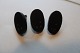 Unique ear clips made of ebony and brass
Made by hand
Design: P.H. Jensen, Copenhagen, Denmark
From the 1960-years
As these ear clips are uniq, and there are only 
these, are 3 items made to use if you should loose 
one item
In a very good condition